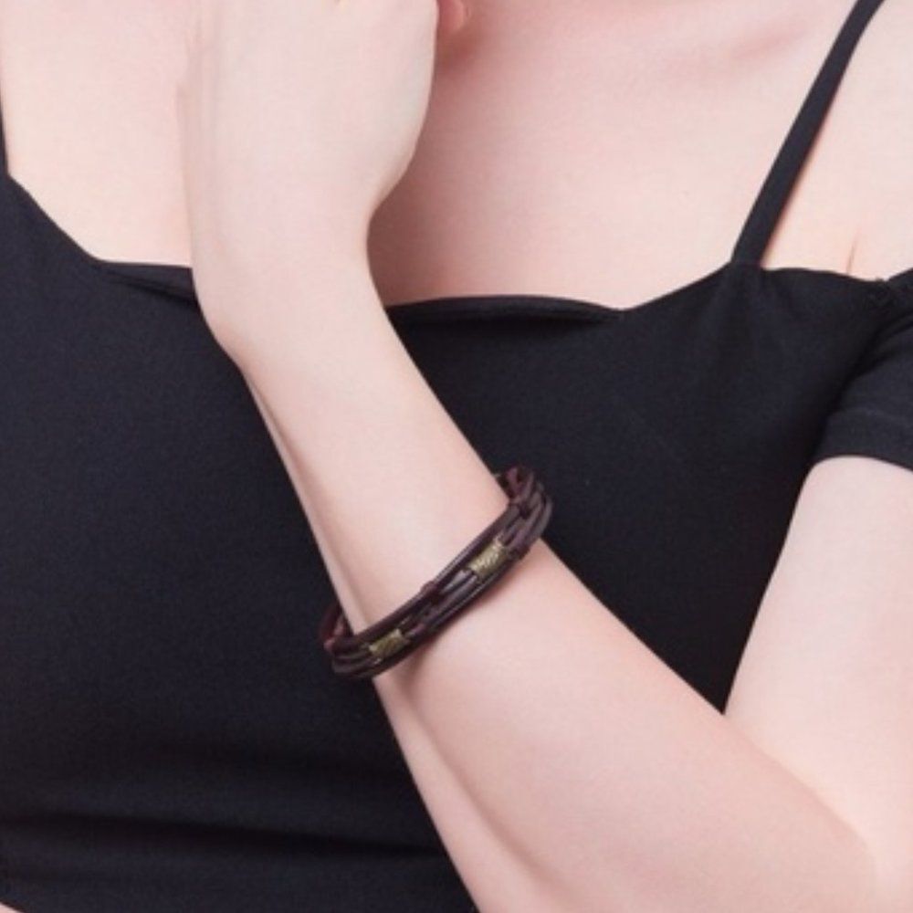 Vintage Style Leather Rope Bracelet Unisex